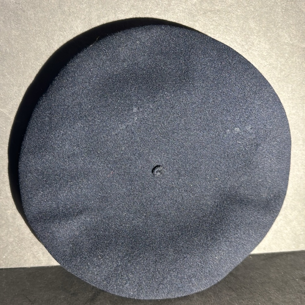 Vintage HOQUY Beret De Luxe Navy Blue - Picture 14 of 16